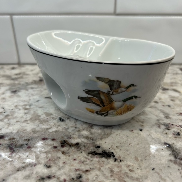 Vintage West Germany Soap Dish Porcelain Duck Mallard Fly No Chips Or Cracks EUC - Picture 10 of 15